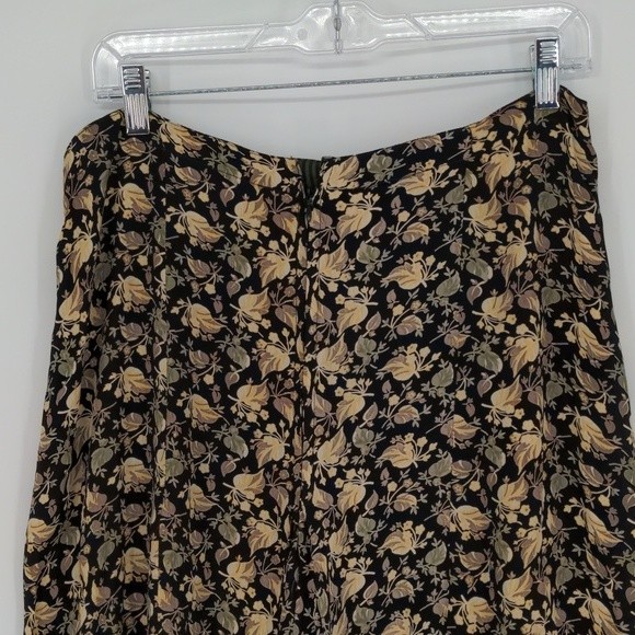 April Cornell 2 Piece Shirt Size Large Skirt Size Medium Black Floral‎ Set - Picture 13 of 15
